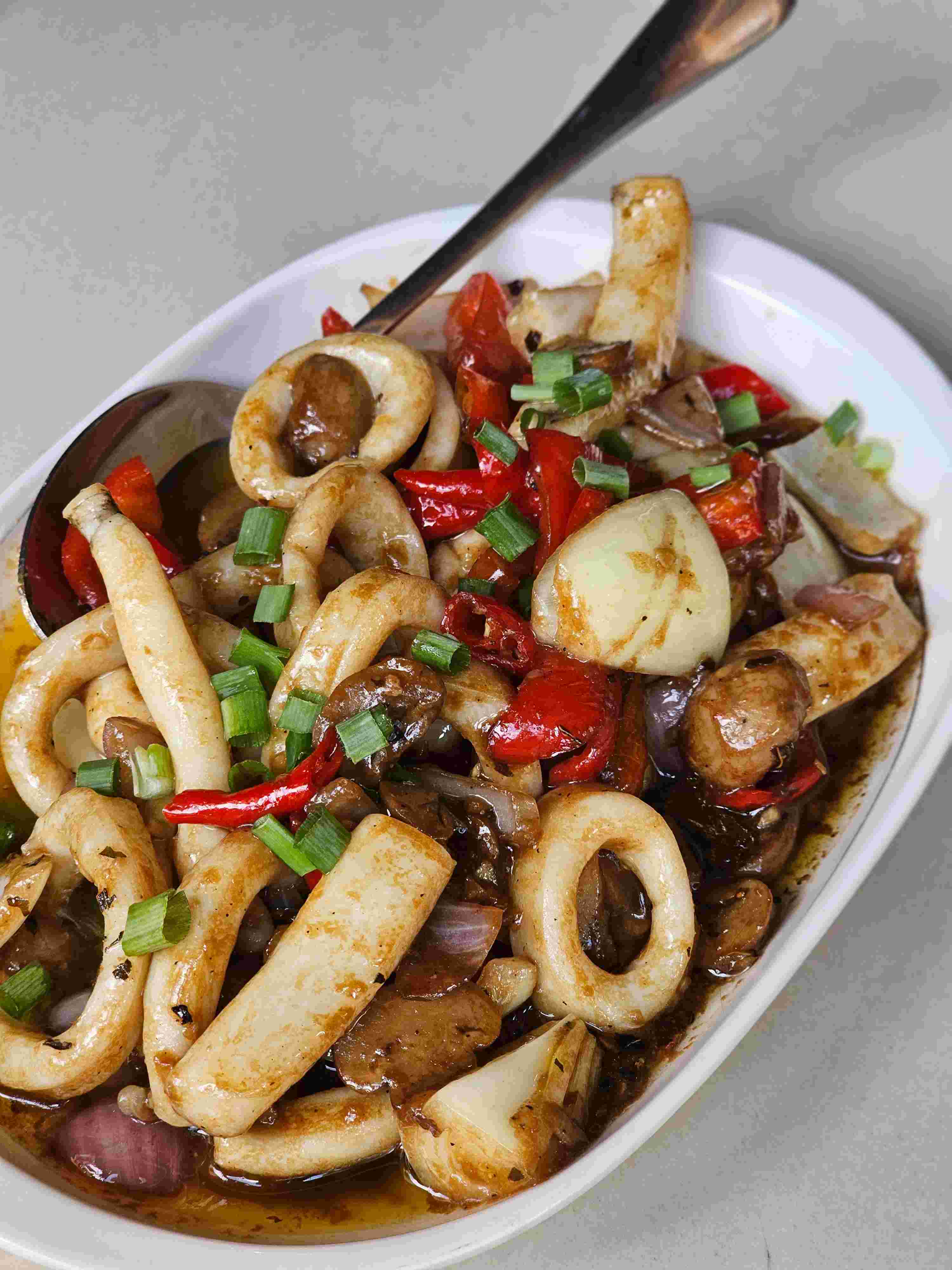 Sauteed Spicy Squid