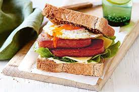 Spam,Egg & Toasted Bread
