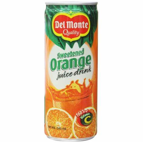 Orange Juice in Can